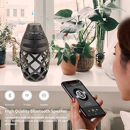 Garden Landscape Lighting Solar Powered Outdoor Speakers Dancing Flashing Solar Lights