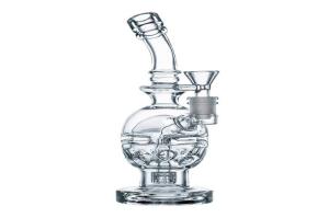 China Swiss Perc Dab Rigs Showerhead Perc Glass Bong Cool Water Pipe wholesale