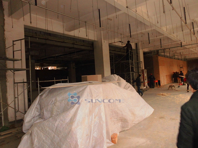 Industrial Transparent Windows Commercial High Speed Door Stainless Steel Frame