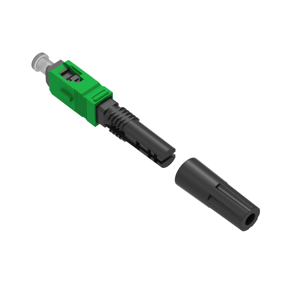 Fast Connector Simplex SC APC Fiber Optic Drop Cable with UPC Polished Field Assembly