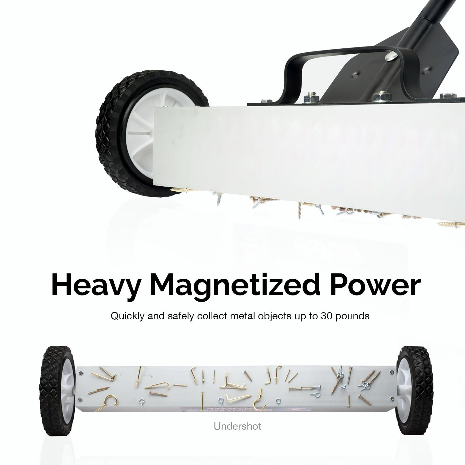 Light Hand Push Type Metal Street Sweeper for Customer's Road Magnet Sweeping
