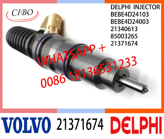 Common Fuel Diesel Injector 21371674 BEBE4D24103 BEBE4D24003 21340613 85003265 E3.18 for VOL MD13 EURO 4 LOW POWER
