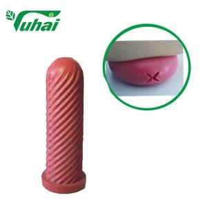 China YH184 Animal Feeding Teats Ripple Rubber Teat 3.5x10.2cm wholesale