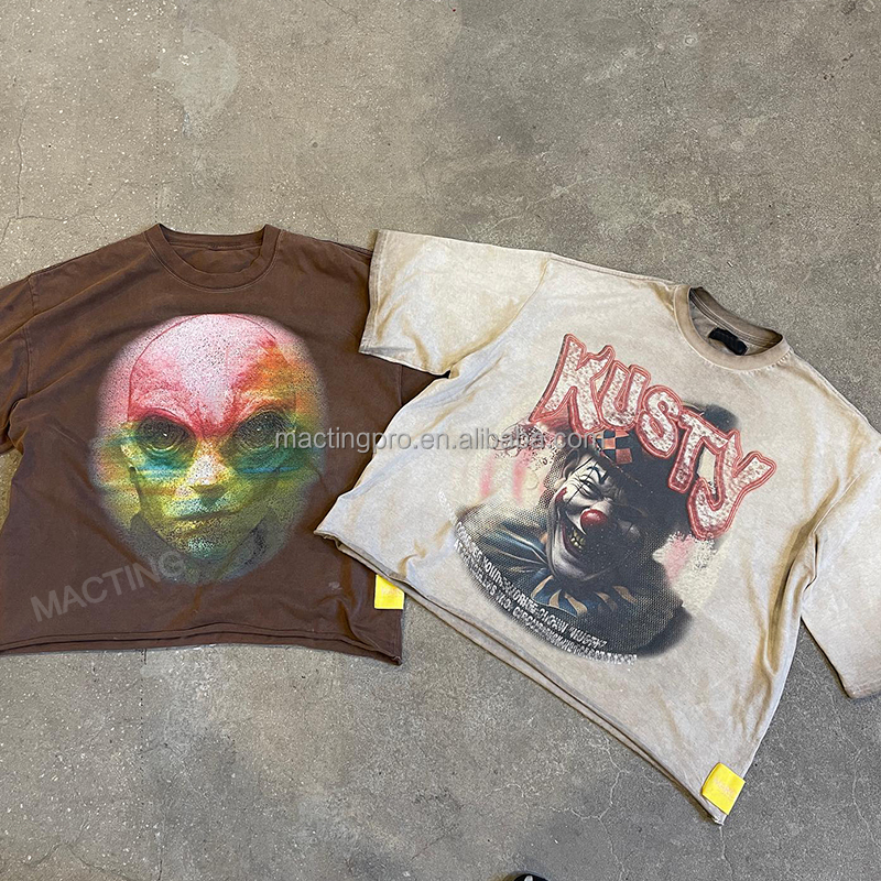 Support 7 Days Sample Order Lead Time Custom Dtg Print Cropped T-shirt for Men