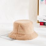 58cm Warm Winter Plush Faux Mink Fur Bucket Hat