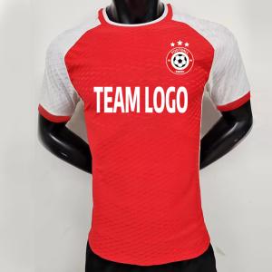 China 100% Polyester Football Soccer Jersey red Thai Quality Football Jersey wholesale