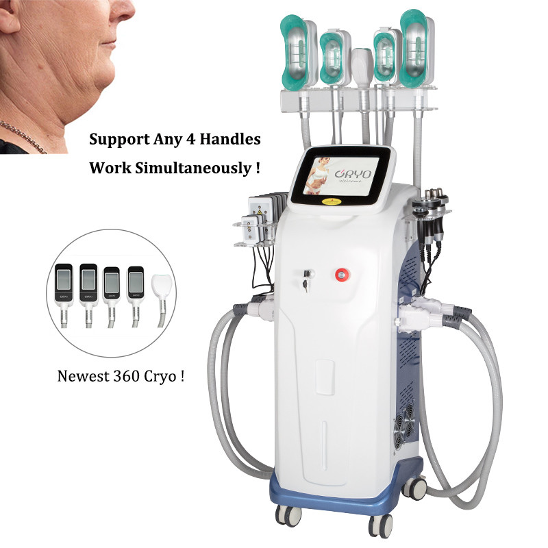 9 In 1 360 Cryolipolysis Slimming Machine Cavitation 5 Handles Fat Freezing