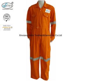 China 100 Cotton Drill Ultra Lightweight Fr Coveralls / Fire Resistant Jumpsuit on sale