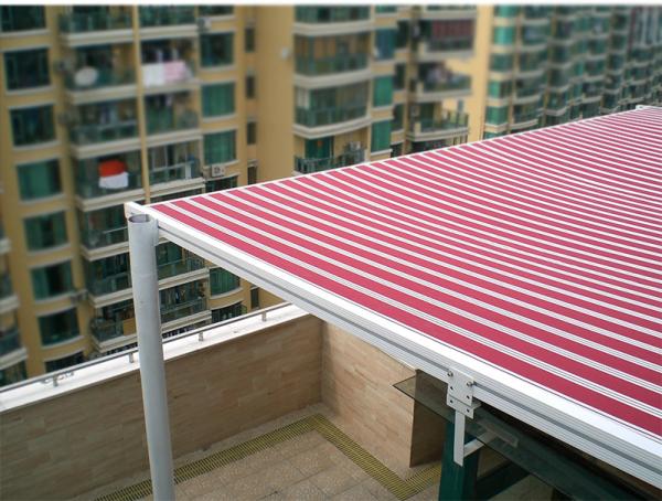 Polyester Acrylic Retractable Roof Awning Electrict Conservatory Awning
