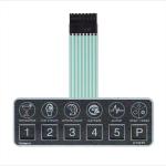 Emboss Buttons Waterproof Flexible Membrane Switches with LED