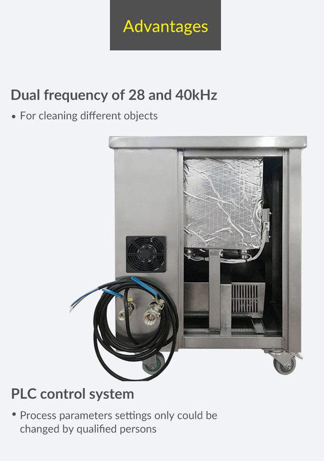 PLC Industrial GT SONIC Cleaner With Dual Frequency Adjustable Power