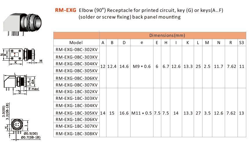 Right Angel Printed Circuit Connectors , 8 Pin Din Connector PCB Contact Socket