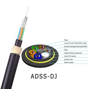 China ADSS 144 Core non-metal FRP All Dielectric Self Supporting Optical Fiber Cable wholesale