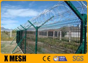 China Antirust Welded Security Fencing 50x100mm Mesh Opening For Airport Highway wholesale