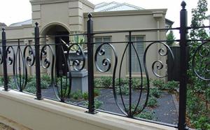 China European Q235 Metal Stair Wrought Iron Guardrail 1.8m wholesale