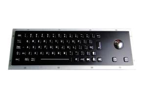 China Rugged Stainless Steel Metal Keyboard 20mA Electroplated Black wholesale