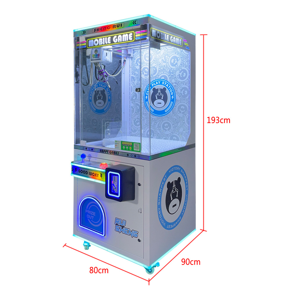 Super Mini Claw Machine with Bill Acceptor 1 Player Ages 3 Years Network Connection