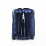 Saffiano Leather Polybag Womens Plaid Wallet , 10x8.5cm Clutch Leather Wallet