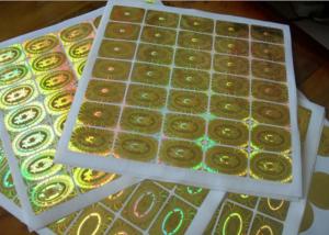 China Round Circle Security Hologram Sticker Permanent Adhesive Waterproof wholesale