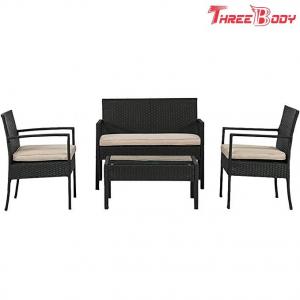 Wicker Outdoor Garden Furniture Rattan Patio Table And Chairs With Cushions