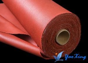 China Fireproof Silicone Rubber Coated Fiberglass Fabric / Fiberglass Heat Resistance wholesale