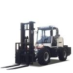 Small Off Road Forklift Truck White 42KW 1220mm Fork Length Infinitely