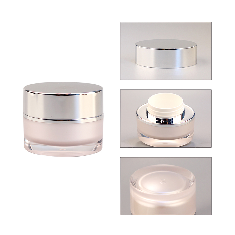 Fashion oval shape acrylic cosmetics jar 50g acrylic cosmetic jar 30g cosmetic acrylic cream jars