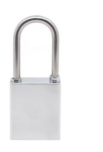 China Security Silver Stainless Steel Padlock in Heavy Duty Design wholesale