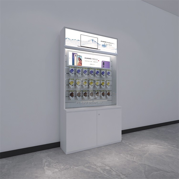 16mm MDF Phone Shop Display Cabinet High Density Boards EPE Cotton Pakcaging