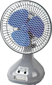 China Silver And Blue Metal Car Cooling Fan Rechargeable And Standable wholesale