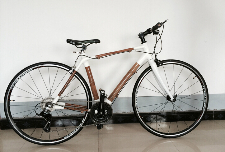 26" Fixed Gear Aluminum Bamboo Mountain Bike