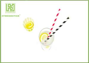 China Blue And White Striped Party Paper Straws For Kraft Making Non - Flavor wholesale