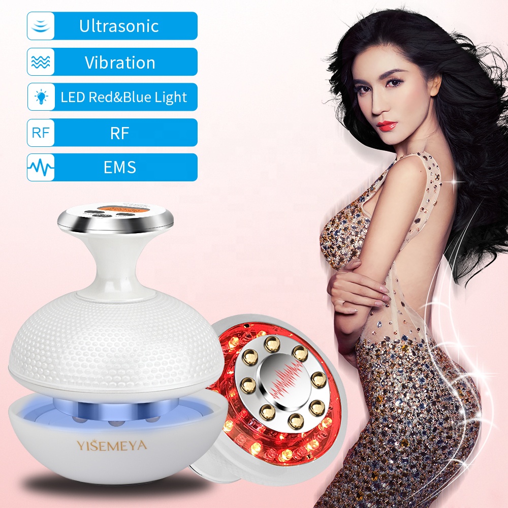 Fat Loss Rejuvenation Ems Slimming Machine RF LED Light Ultrasound Cavitation Machine