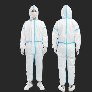 China Unisex Disposable Disposable Protective Suit Non - Woven Work Safety Optional Size wholesale
