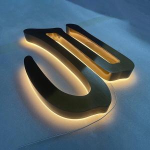China Stainless Metal LED Signage for Restaurant Office Outdoor Custom Business Building wholesale