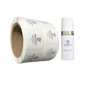 China Cosmetics Custom Clear Perfume Bottle Transparent Vinyl Stickers wholesale
