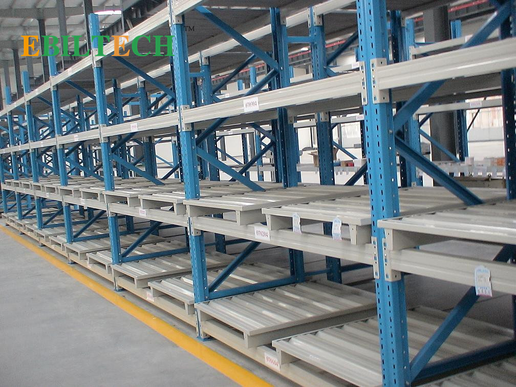 Warehouse Push Back Pallet Racking Industrial Storage Racking Systems
