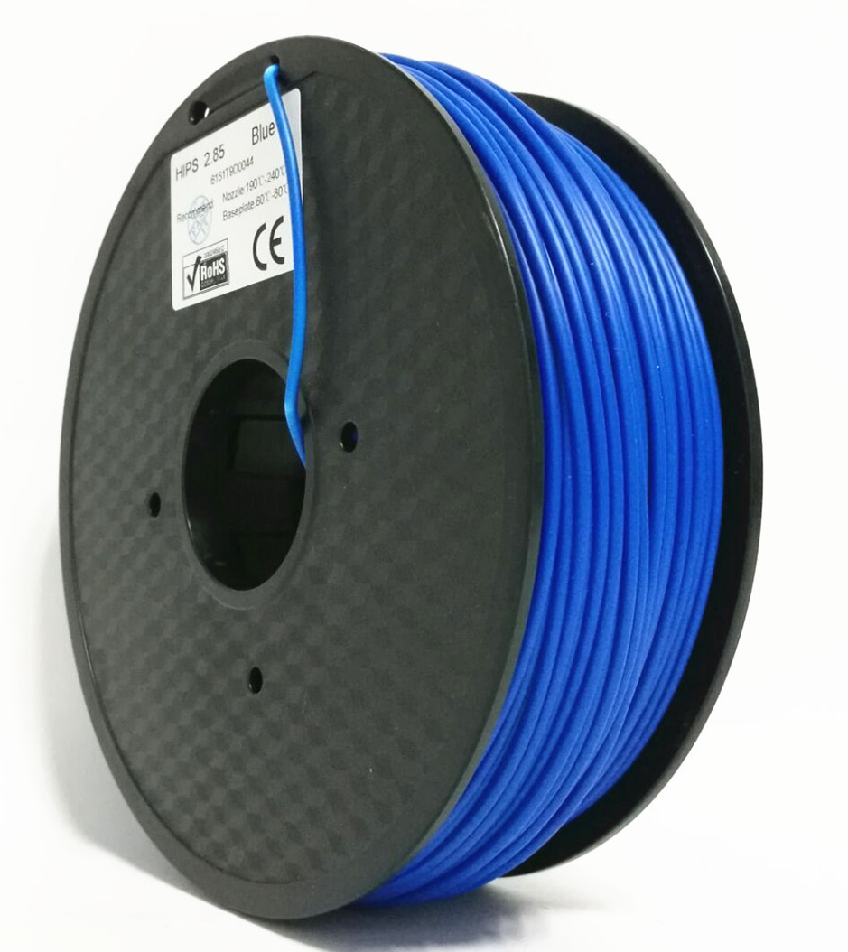 Black High Impact Polystyrene Filament 1.75mm / 2.85mm / 3.0mm For Mechanical Parts