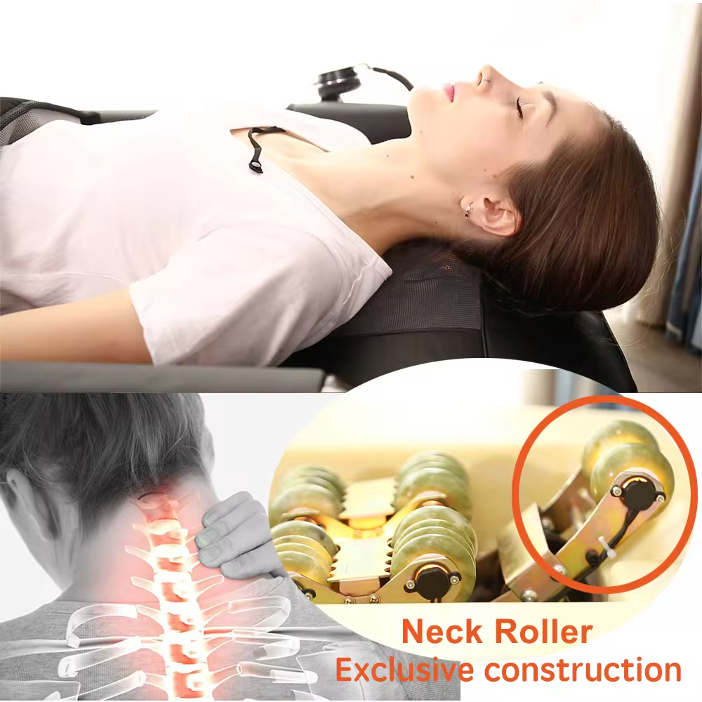 Nugar Best N4 Bed Electric Japan Thai Cheap Price Modern Full Back Whole Body Thermal Jade Roller Massage Table Bed