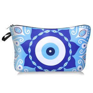 Manufacturers Wholesale Printed Devil Eye Cosmetic Bag High Quality Waterproof