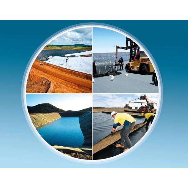 1mm Black Waterproof HDPE Geomembrane Urban sewage treatment plant Membrana