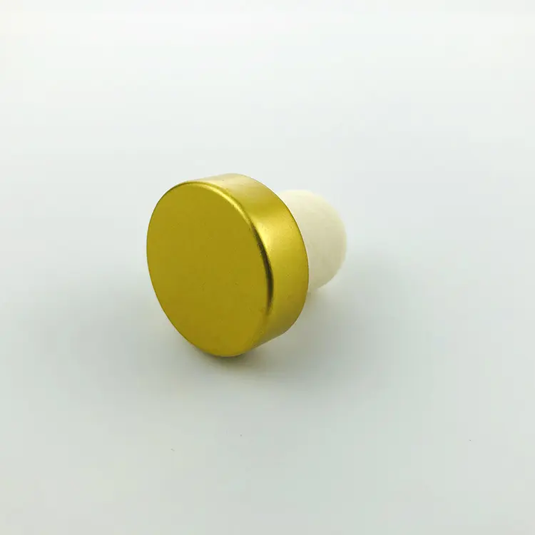 Non Refillable Custom Color High Polymer Corkpo With Aluminum Top OEM