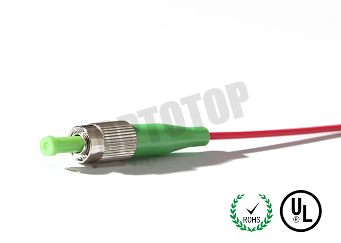 2.0 / 3.0 Mm Fiber Optic Pigtail , FC Simplex Fiber Patch Cord Custom Length
