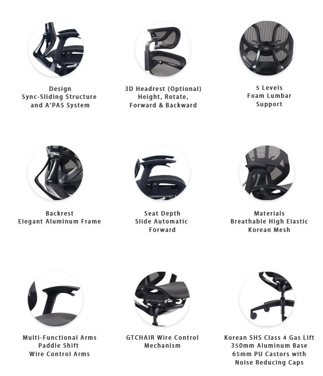 Breathable Dvary Butterfly High Back Gaming Chair Ergonomic Mesh Gaming Chairs