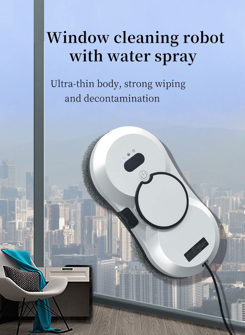 Control mode Remote Control app Huidi Portable Vacuum Window Cleaner Robot for Household