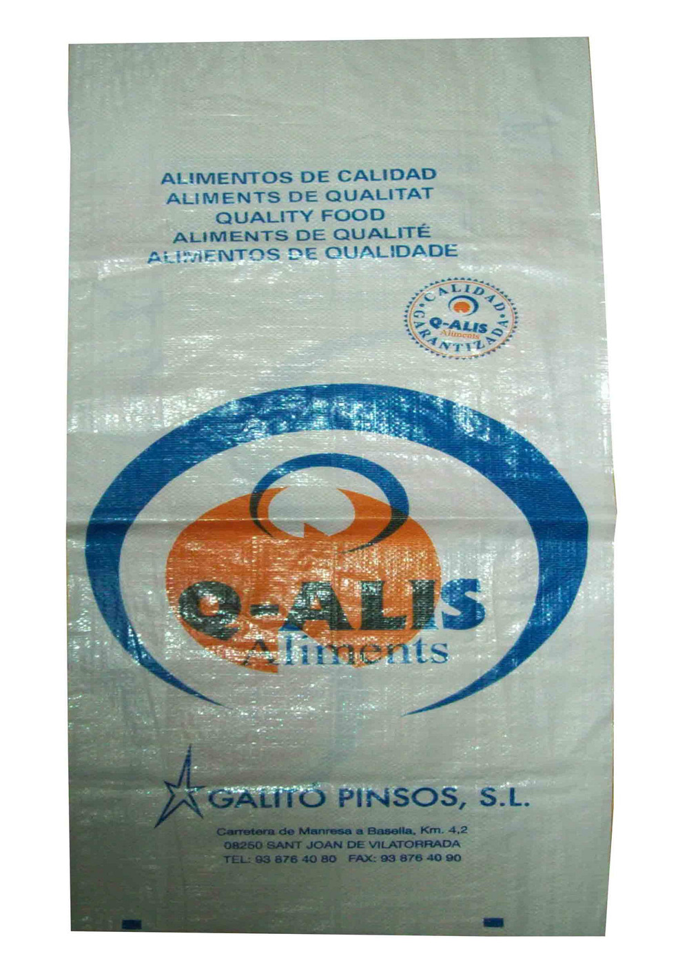 Industrial BOPP Laminated PP Woven Bags For Flour / Rice / Fertilizer / Feed Packing
