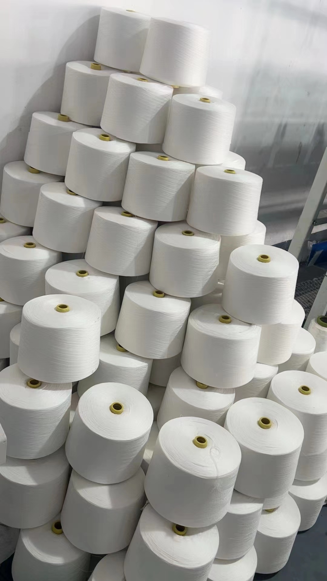 Manufacture Produce 1.25kg Raw White 60/2 Spun Polyester Yarn with Chemical Resistance