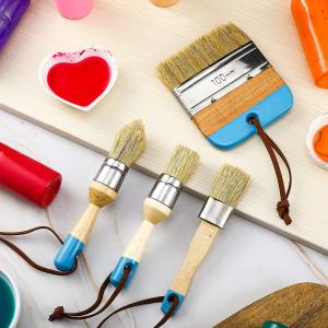 China 4.5in Stencil Chalk Paint Brush Set 3Pcs wholesale