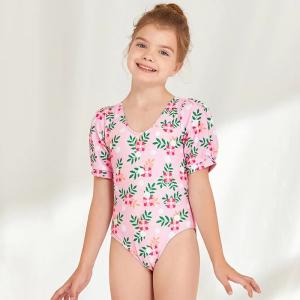 China Cotton Short Sleeved Swimsuit Girls Children wholesale