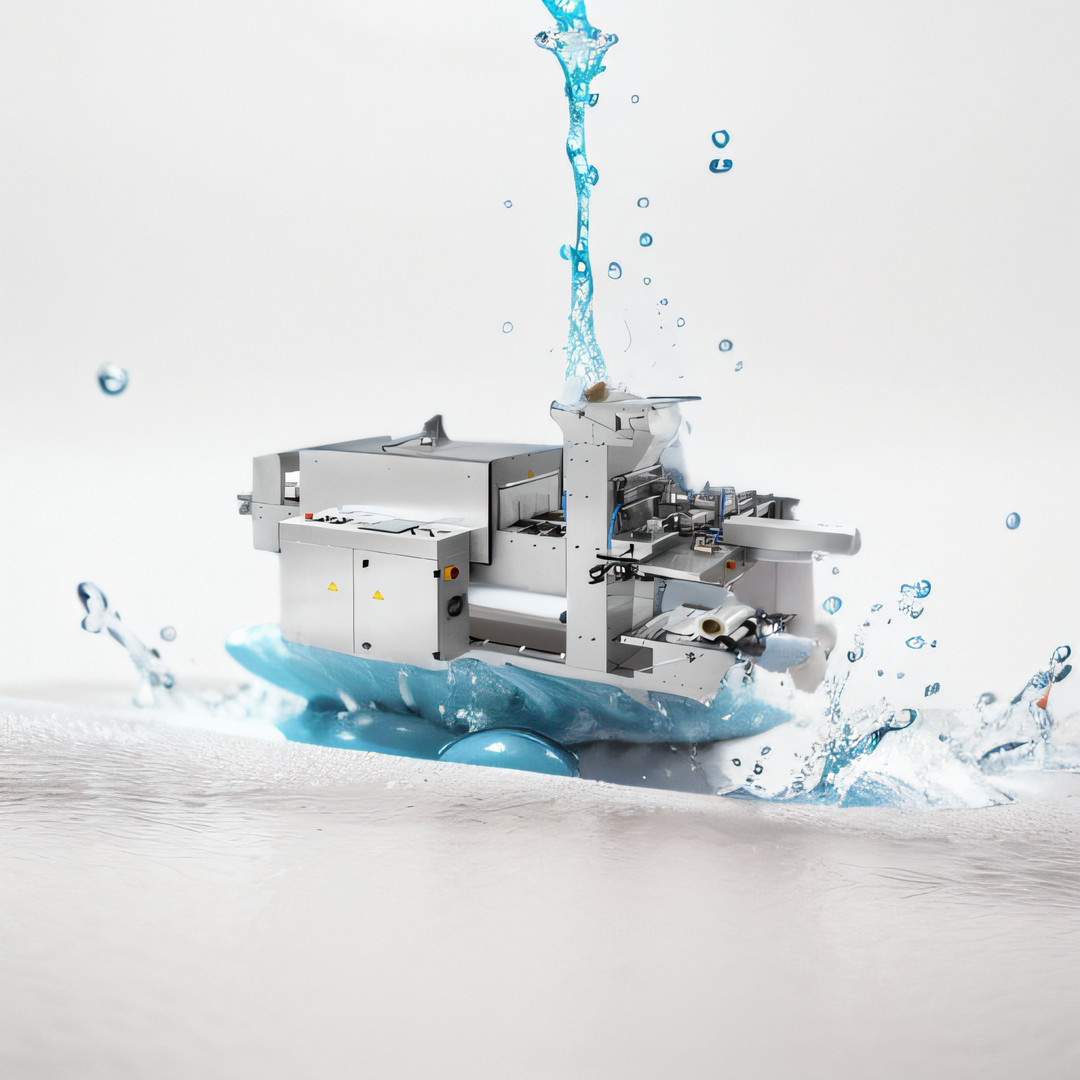 Fully automatic heat shrink packaging machine cuff type and precise wrapping solution online with turret rewind machine